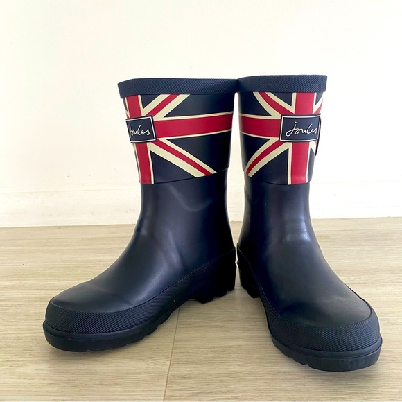 Joules Union Jack wellies / rain boots - Picture 5 of 7